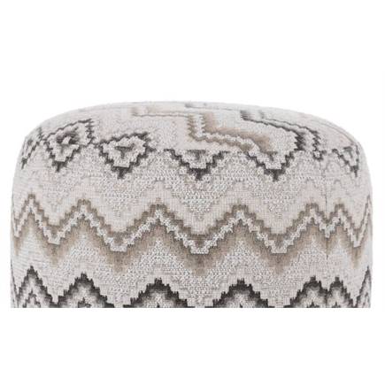 Coco Maison BeautiQ - Lush poef - rond 42 cm Antraciet