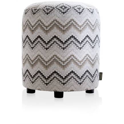 Coco Maison BeautiQ - Lush poef - rond 42 cm Antraciet