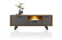 Henders en Hazel CUBO tv meubel lowboard 170 cm - 1-deur + 1-lade + 1-klep + 1-niche (+ LED)