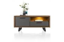Henders en Hazel CUBO tv meubel lowboard 140 cm - 1-deur + 1-lade + 1-niche (+ LED)