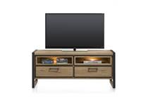 Henders en Hazel lowboard 140 cm - 2-laden + 2-niches (+ LED) tv meubel