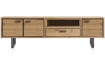 XOOON lowboard 200 cm - 3-deuren + 1-lade + 1-niche (+LED) tv meubel