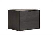 XOOON ELEMENTS tv meubel box 45 x 60 cm. + legplank - hang + klep Onyx