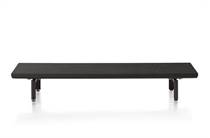 XOOON platform 130 cm. incl. 2 metalen poten Onyx tv meubel