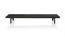 XOOON platform 160 cm. incl. 2 metalen poten Onyx tv meubel
