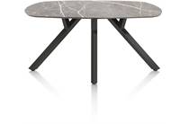 XOOON MINATO ronde tafel eetkamertafel - ovaal - 200 x 105 cm. Lichtgrijs