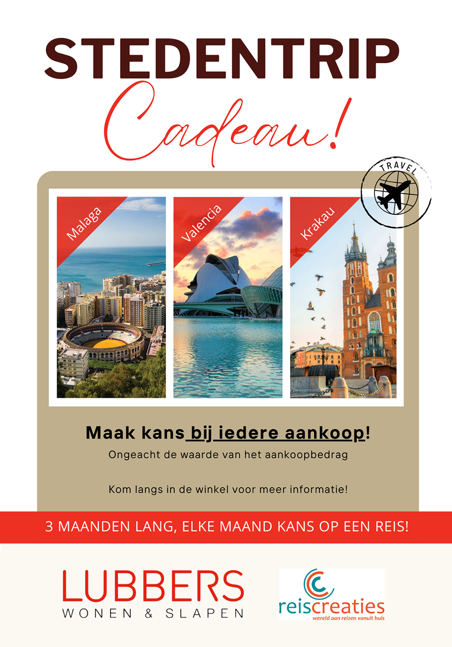Stedentrip winactie!