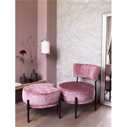 Tussen overtuigen Vermeend Coco Maison COCO MAISON Ronda poef H45cm Roze - Lubbers Wonen & Slapen