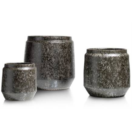 Coco Maison Dalila pot H36cm Zwart