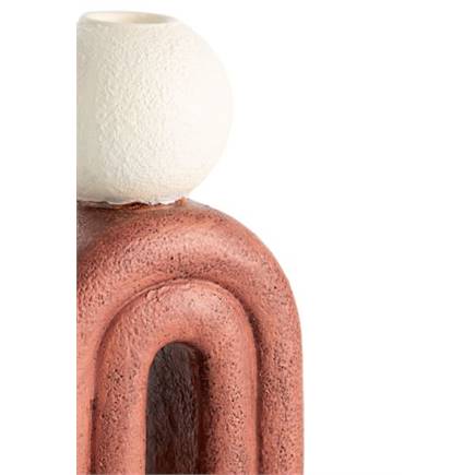 Coco Maison Lot kandelaar H15,5cm Bruin