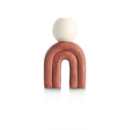 Coco Maison Lot kandelaar H15,5cm Bruin