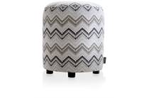 Coco Maison COCOMAISON poef BeautiQ - Lush poef - rond 42 cm Antraciet
