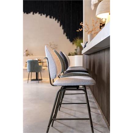 Coco Maison Kjel barstoel - champagne frame Creme