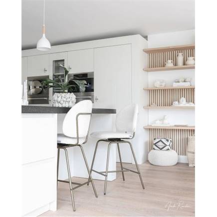 Coco Maison Kjel barstoel - champagne frame Okergeel