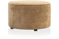 Coco Maison COCOMAISON poef Roan poef rond H44cm Okergeel