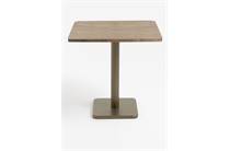 Coco Maison Brest bistrotafel vintage oak 75x75cm Goud 