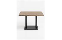 Coco Maison Brest bistrotafel vintage oak 120x75cm Zwart 