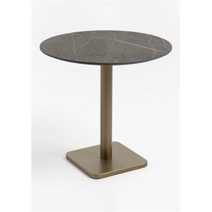 Coco Maison Brest bistrotafel marble onyx D80cm Goud