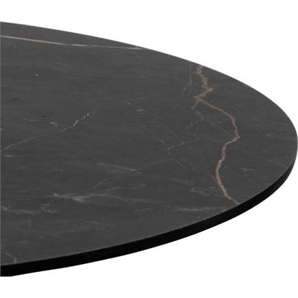 Coco Maison Brest bistrotafel marble onyx D80cm Goud