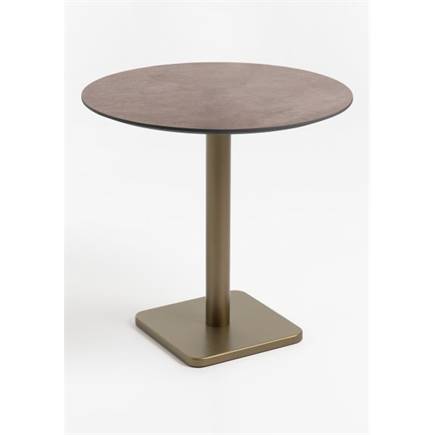 Coco Maison Brest bistrotafel stone rust D80cm Goud