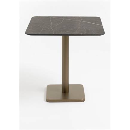 Coco Maison Brest bistrotafel marble onyx 75x75cm Goud