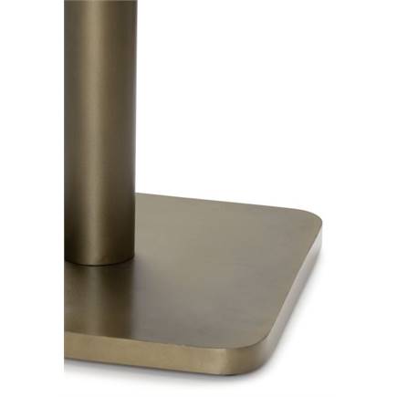 Coco Maison Brest bistrotafel marble light grey 75x75cm Goud