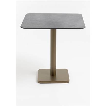 Coco Maison Brest bistrotafel stone anthracite 75x75cm Goud