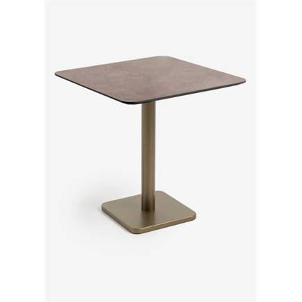Coco Maison Brest bistrotafel stone rust 75x75cm Goud