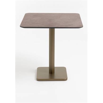 Coco Maison Brest bistrotafel stone rust 75x75cm Goud