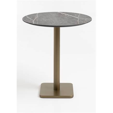Coco Maison Brest bartafel marble light grey D80cm Goud