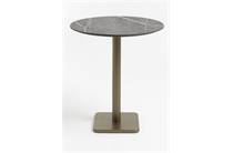 Coco Maison COCOMAISON  Brest bartafel marble light grey D80cm Goud