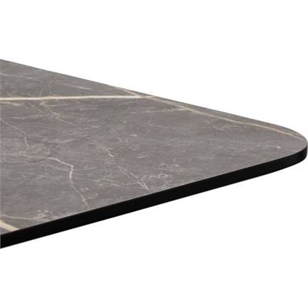 Coco Maison Brest bartafel marble light grey 120x75cm Zwart