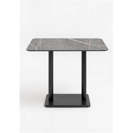 Coco Maison Brest bartafel marble light grey 120x75cm Zwart