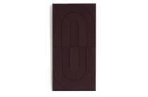 Coco Maison COCOMAISON wanddecoratie Jace schilderij 48x96cm Bordeaux