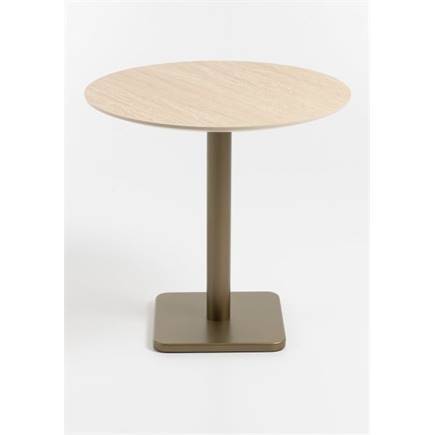 Coco Maison Brest bistrotafel Travertine D80cm Goud