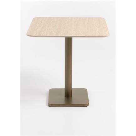 Coco Maison Brest bistrotafel Travertine 75x75cm Goud