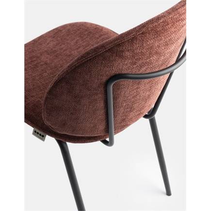 Coco Maison Milo eetkamerstoel Burgundy Red