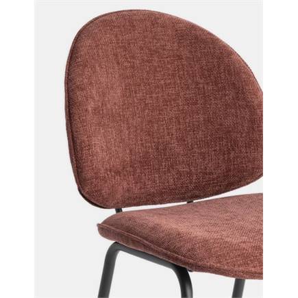 Coco Maison Milo eetkamerstoel Burgundy Red