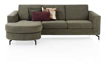 Henders en Hazel ALCONA longchair 3-zits inclusief rond - links (2-armen) - Vada mosgroen
