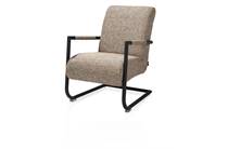 Henders en Hazel rough off black frame fauteuil