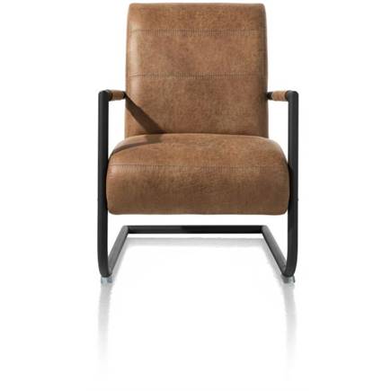 Henders en Hazel zwart frame (ROB) Stof Secilia Cognac