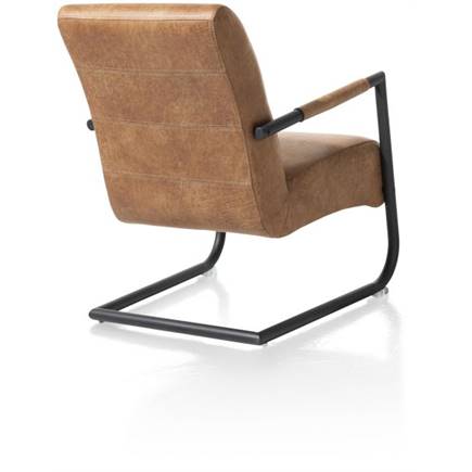 Henders en Hazel zwart frame (ROB) Stof Secilia Cognac