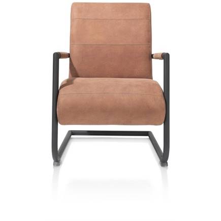 Henders en Hazel zwart frame (ROB) - Cuba leder Cognac