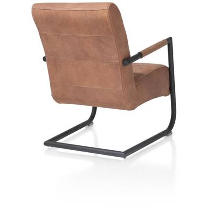 Henders en Hazel zwart frame (ROB) - Cuba leder Cognac