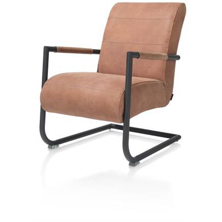 Henders en Hazel zwart frame (ROB) - Cuba leder Cognac
