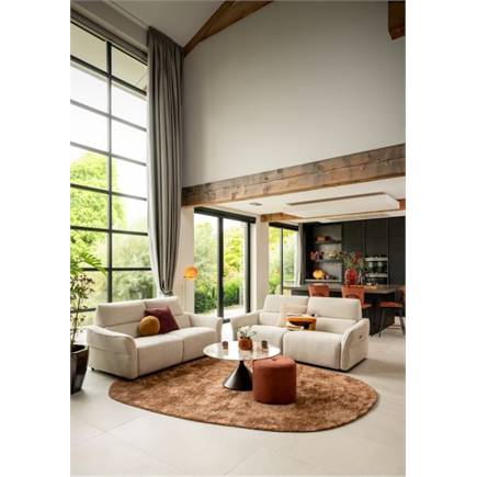 Henders en Hazel electrisch - 2 x 2 motoren Stof Vada Beige