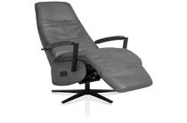Henders en Hazel ARTEMIS fauteuil relax- - lage rug Relax - Maat Small Met Batterij En Design Sterpoot - Stof Pala Antraciet