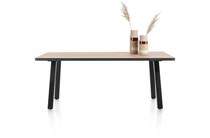 Henders en Hazel AVALOX eetkamertafel 200 x 98 cm Kleur Naturel - 4 Poot