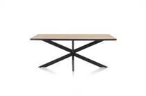 Henders en Hazel AVALOX eetkamertafel 170 x 98 cm Kleur Oak Natural Vintage - Centrale Poot
