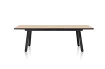 Henders en Hazel AVALOX uitschuiftafel 190 (+ 60) x 98 cm Kleur Naturel - 4 Poot